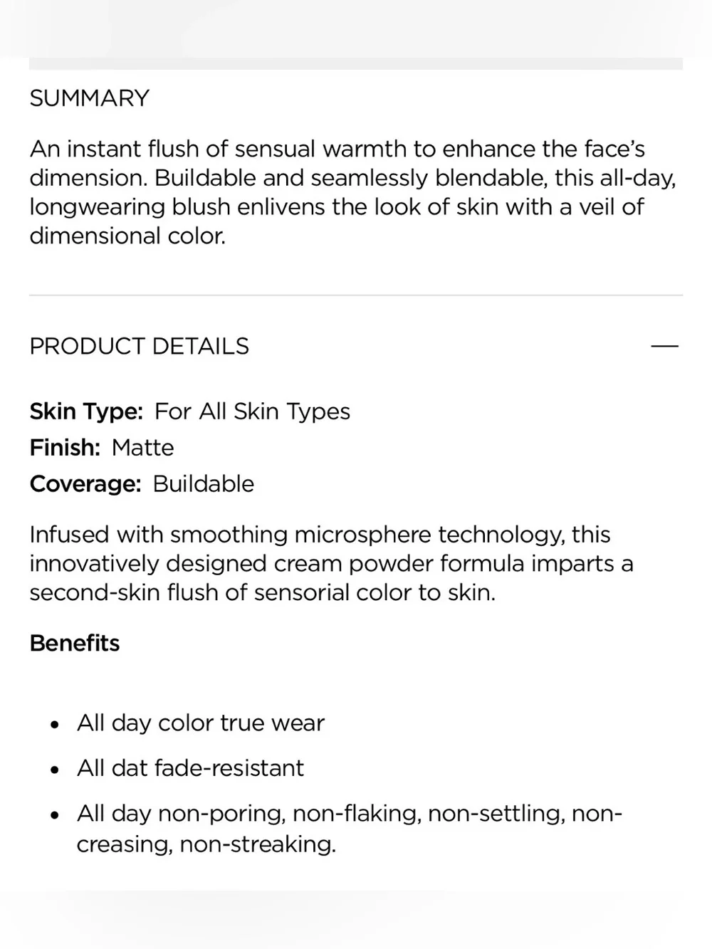 Tom Ford instant flush